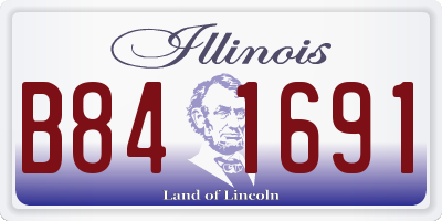 IL license plate B841691