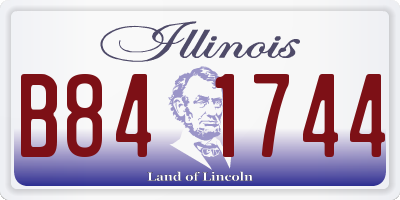 IL license plate B841744