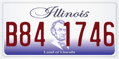 IL license plate B841746