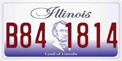 IL license plate B841814
