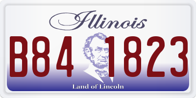 IL license plate B841823