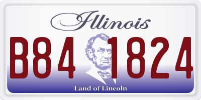 IL license plate B841824