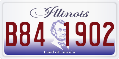 IL license plate B841902