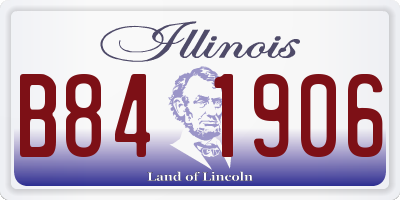 IL license plate B841906