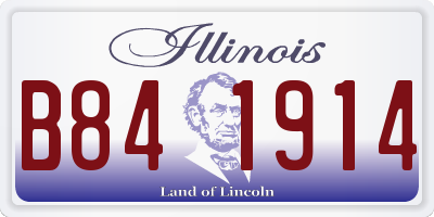 IL license plate B841914
