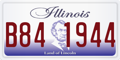 IL license plate B841944