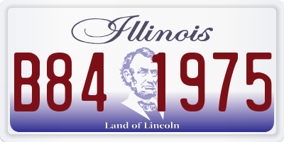 IL license plate B841975