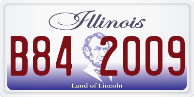 IL license plate B842009