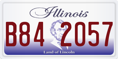 IL license plate B842057