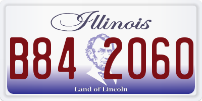 IL license plate B842060