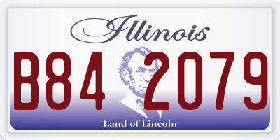 IL license plate B842079