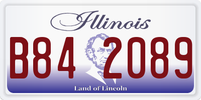 IL license plate B842089