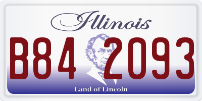 IL license plate B842093