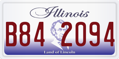 IL license plate B842094