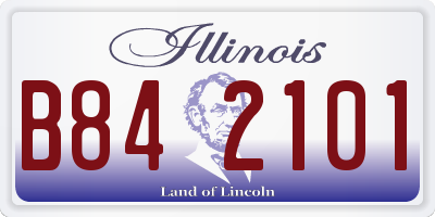 IL license plate B842101