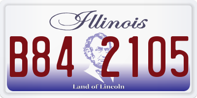 IL license plate B842105