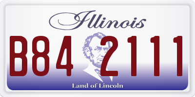IL license plate B842111