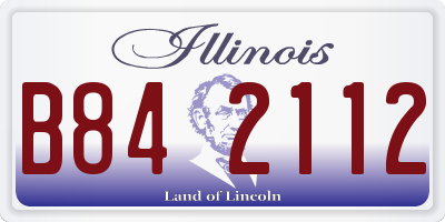 IL license plate B842112
