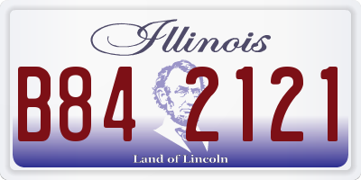 IL license plate B842121