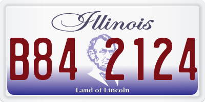 IL license plate B842124
