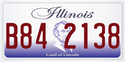 IL license plate B842138