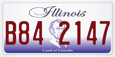 IL license plate B842147