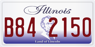 IL license plate B842150