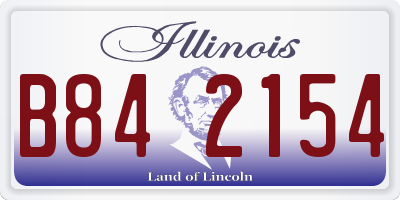 IL license plate B842154