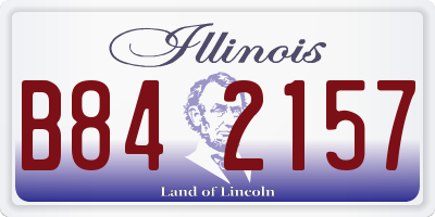 IL license plate B842157