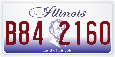 IL license plate B842160