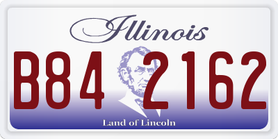 IL license plate B842162