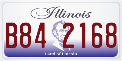 IL license plate B842168
