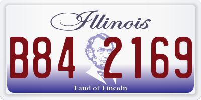 IL license plate B842169