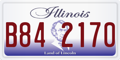IL license plate B842170