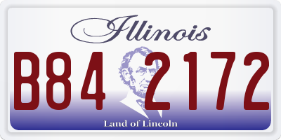 IL license plate B842172
