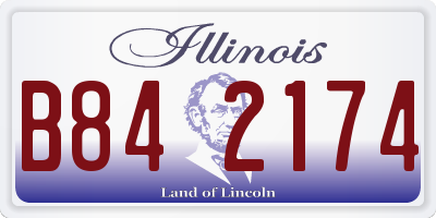 IL license plate B842174