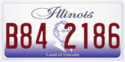 IL license plate B842186