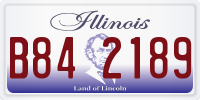 IL license plate B842189