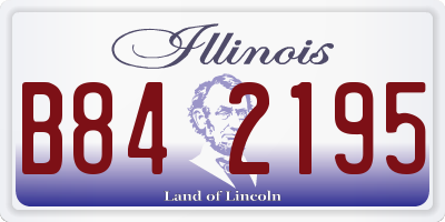 IL license plate B842195