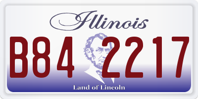 IL license plate B842217