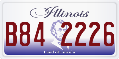 IL license plate B842226
