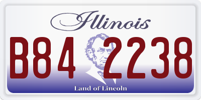 IL license plate B842238
