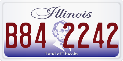 IL license plate B842242