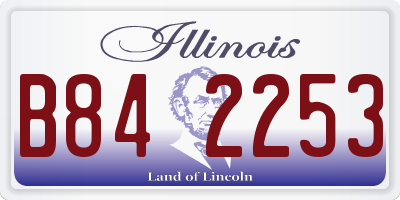 IL license plate B842253