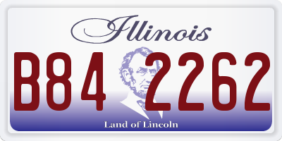 IL license plate B842262