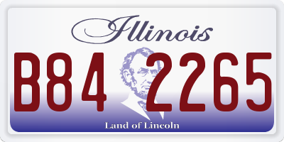 IL license plate B842265