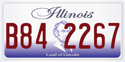 IL license plate B842267