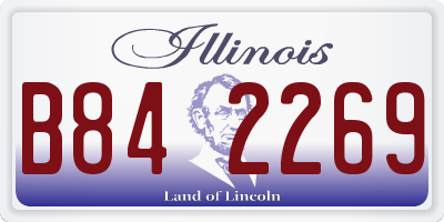 IL license plate B842269