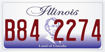 IL license plate B842274