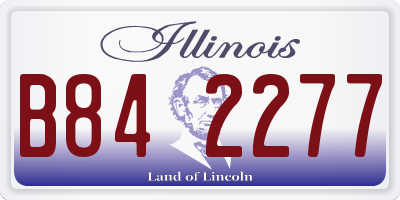 IL license plate B842277